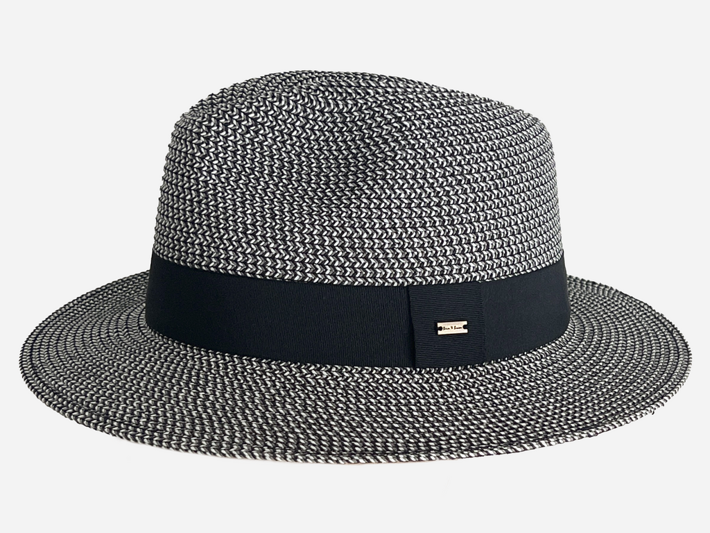 Bebop - Pork Pie Style Straw Panama Hat main image 0
