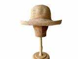 Crochet Raffia Straw Floppy Hat Natural