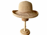 Crochet Raffia Straw Floppy Hat Natural
