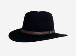 Wool Felt Hat Cowboy Black