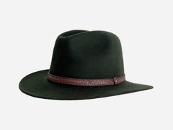 Wool Felt Hat Cowboy Olive