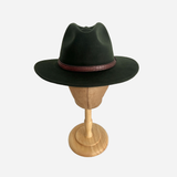 Wool Felt Hat Fedora Cowboy Olive