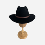 Wool Felt Hat Fedora Cowboy Black