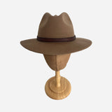 Wool Felt Hat Fedora Cowboy Camel