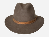 Wool Felt Hat Fedora Cowboy Brown