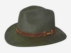 Wool Felt Hat Fedora Cowboy Olive
