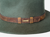 Wool Felt Hat Fedora Cowboy Olive
