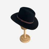 Wool Felt Hat Fedora Cowboy Black