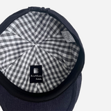 Brim&Brawn Flat Cap in Dark Blue Cotton