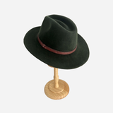 Wool Felt Hat Fedora Cowboy Olive