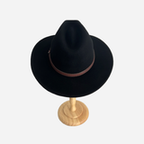 Wool Felt Hat Fedora Cowboy Black