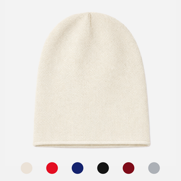 Cashmere Wool Beanie Slouchy Unisex