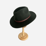 Wool Felt Hat Fedora Cowboy Olive