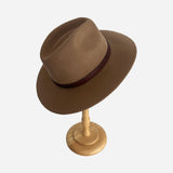 Wool Felt Hat Fedora Cowboy Camel