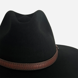 Wool Felt Hat Fedora Cowboy Black