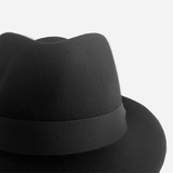 Wool Felt Hat Trilby Black