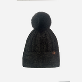 Beanie with Pompom and Soft Lining