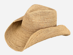 Brim&Brawn Cowboy Style Raffia Straw Hat