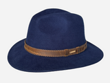 Wool Felt Hat Fedora Cowboy Navy