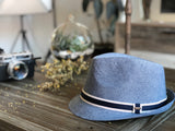 Short Brim Trilby Cotton