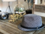 Short Brim Trilby Cotton