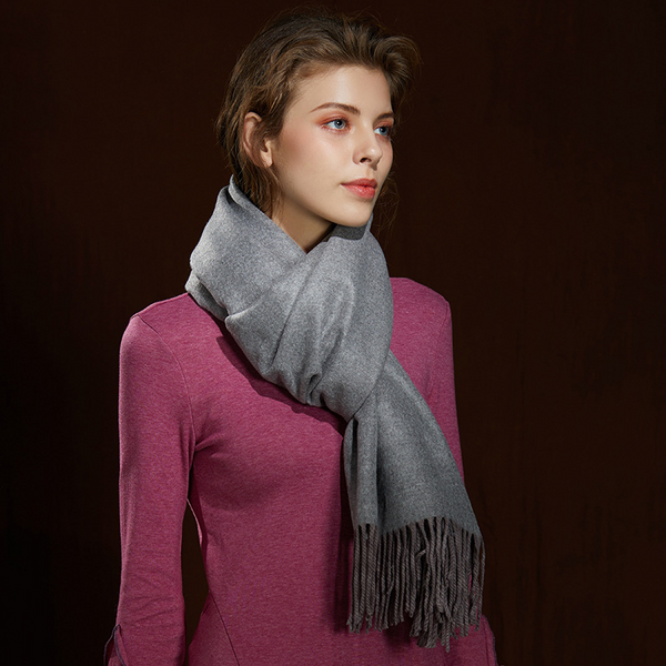 WS104 Warm Scarf Double Sided Grey