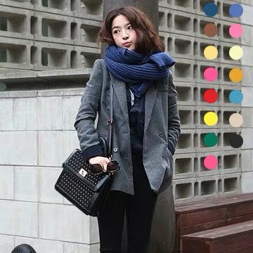 WS101 Knit Scarf Unisex Multi Colours