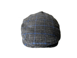 Brim&Brawn Ivy Shape Flat Cap in Grey Check IVH107