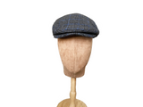 Brim&Brawn Flat Cap in Grey Check