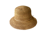 Brim&Brawn Raffia Straw Bucket Hat Almond