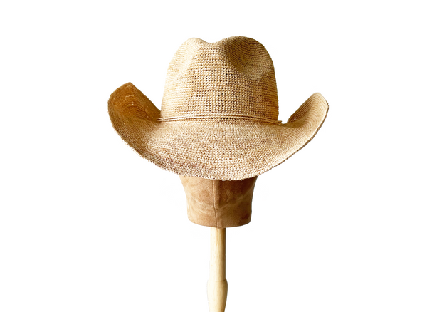 Crotched  Raffia Cowboy Hat GW3002