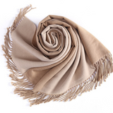 WS104 Warm Scarf  Double Sided Mustard
