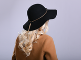 Bohemian Floppy Hat 100% Wool Felt FH100 Black