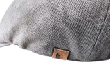 IVH116 Brim&Brawn Ivy Shape Flat Cap in Grey Linen